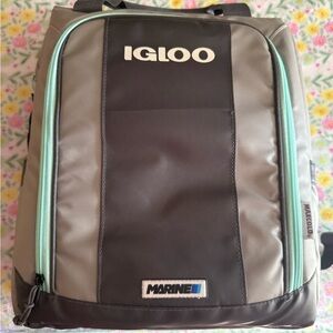 Igloo Marine Backpack - Black, Gray, and Aqua